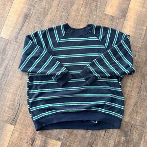 Blue and Green Crewneck Sweater